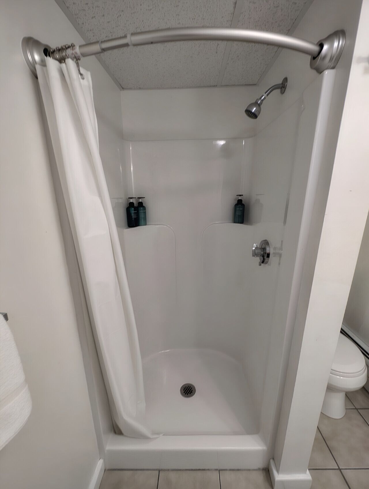 Hair dryer, towels