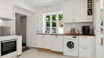 Fridge, oven, stovetop, dishwasher