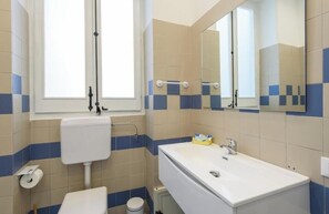 Regadera, secadora de cabello, bidet, toallas 