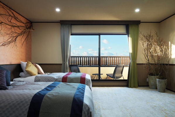 Panoramic-Villa, Nichtraucher, Meerblick (Front) | 1 Schlafzimmer, Daunenbettdecken, kostenloses WLAN