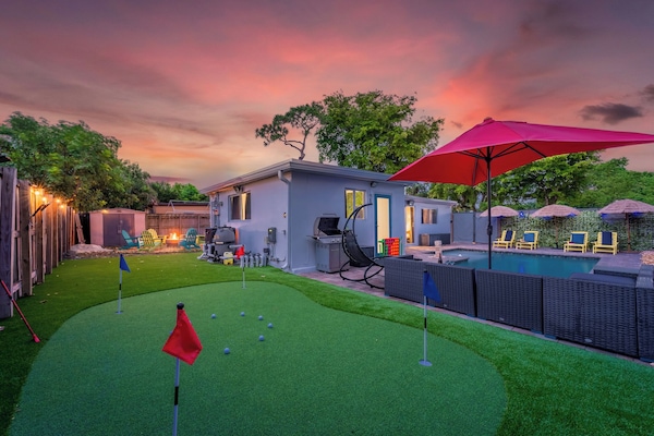 Spacious lawn ideal for outdoor activities