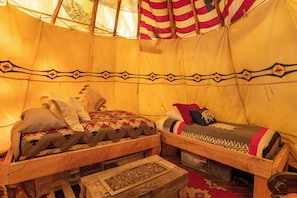 Chalet, Multiple Beds, Hot Tub, Mountain View (Spirit Bear TeePee at Eagles Nest) | 1 bedroom, individually decorated, individually furnished, bed sheets - Spirit Bear TeePee at Eagles Nest (Banner Elk)