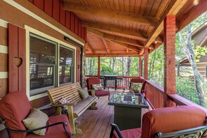Cabin, Multiple Beds, Hot Tub, Mountain View (Appy Pappy's) | Balcony view - Appy Pappy's (Banner Elk)