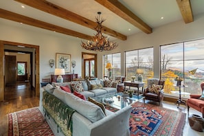 House, Multiple Beds, Hot Tub, Mountain View (Antler Trail Lodge) | Living area | Fireplace - Antler Trail Lodge (Boone)
