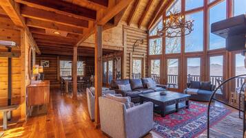 House, Multiple Beds, Patio, Mountain View (Sugar View Retreat) | Living area | Fireplace