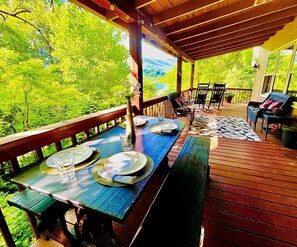 Cabin, Multiple Beds, Hot Tub, Mountain View (Great Grandfather View) | Outdoor dining - Great Grandfather View (Banner Elk)