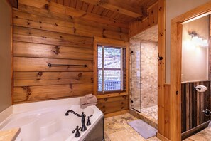 Cabin, Multiple Beds, Hot Tub, Mountain View (Gratitude) | Bathroom | Designer toiletries, towels, toilet paper - Gratitude (Blowing Rock)
