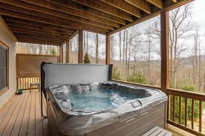 Cabin, Multiple Beds, Hot Tub, Mountain View (Gratitude) | Outdoor spa tub - Gratitude (Blowing Rock)