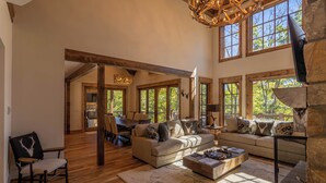 House, Multiple Beds, Hot Tub, Mountain View (Boulder Creek at Eagles Nest) | Living area | Fireplace - Boulder Creek at Eagles Nest (Banner Elk)