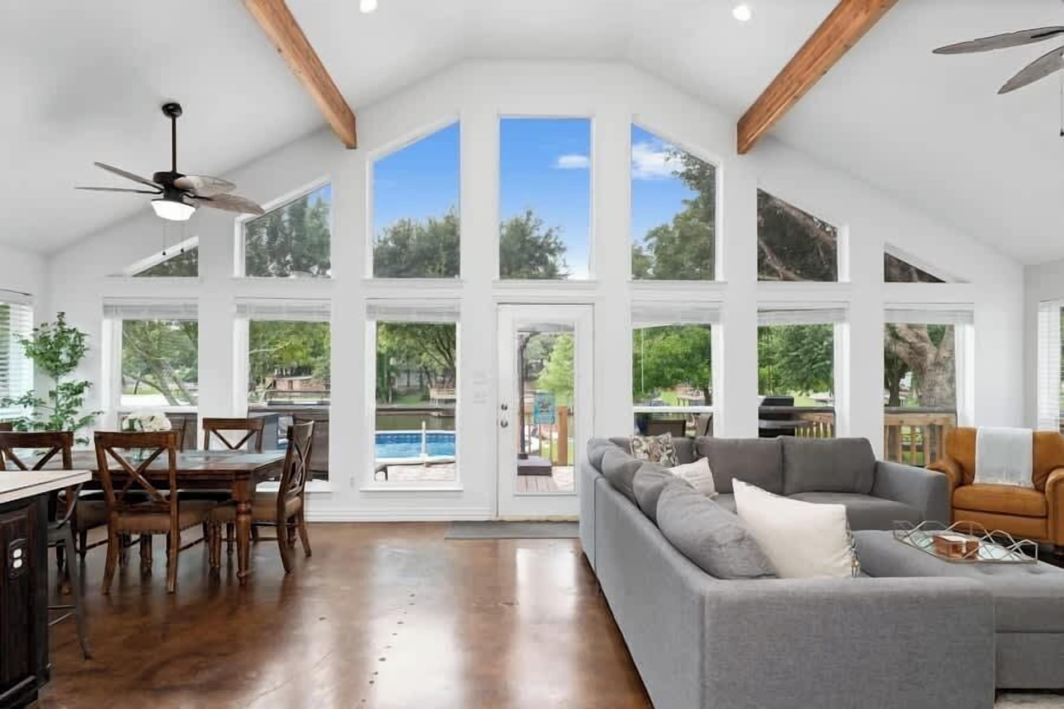 TV, video games, foosball, offices