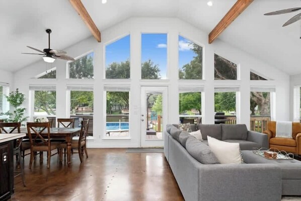 TV, video games, foosball, offices