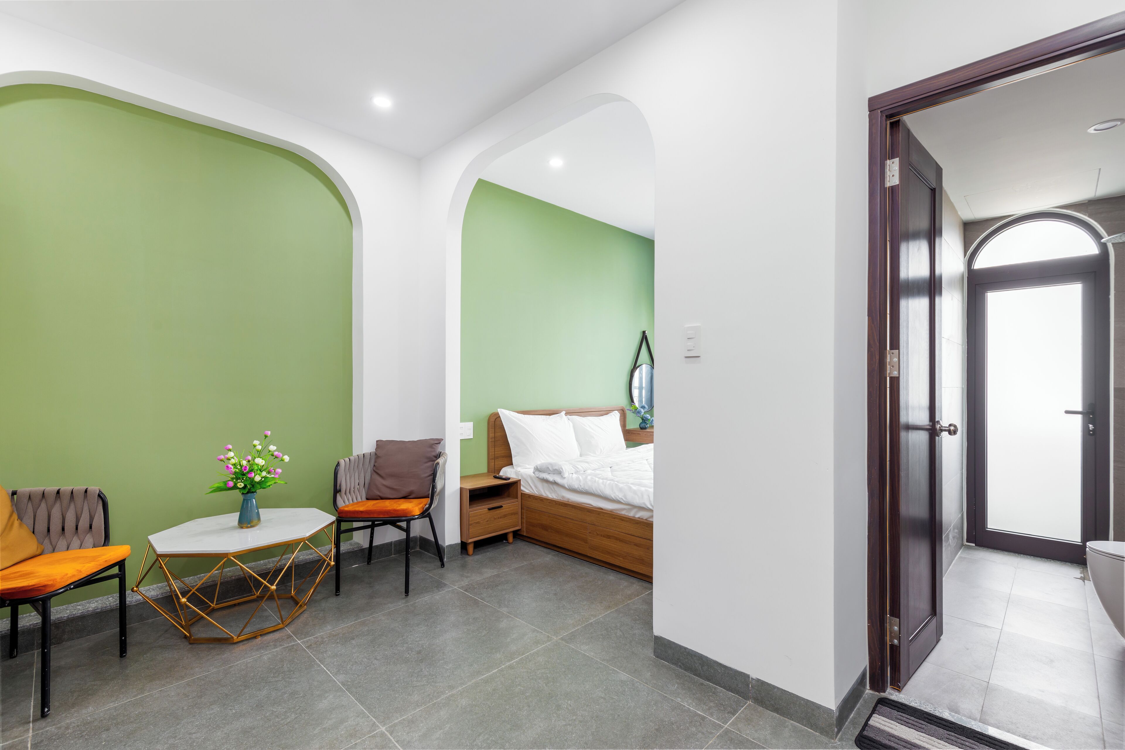 Deluxe-lejlighed - balkon | 1 soveværelse, gratis produkter i minibaren, strygejern/strygebræt