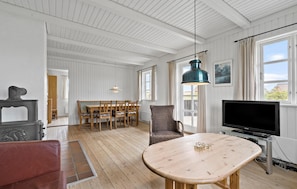 Fernseher, Kamin, DVD-Player