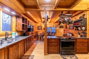 Cabin, Multiple Beds, Hot Tub, Mountain View (2 Cubs Cabin) | Private kitchen | Coffee/tea maker - 2 Cubs Cabin (Blowing Rock)