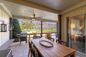 Condo, Multiple Beds, Patio, Mountain View (Lakeside Living at Hound Ears) | Outdoor dining - Lakeside Living at Hound Ears (Boone)