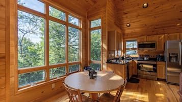 House, 1 Queen Bed with Sofa bed, Patio, Mountain View (Chalet at The Summit of Beech) | Private kitchen | Coffee/tea maker