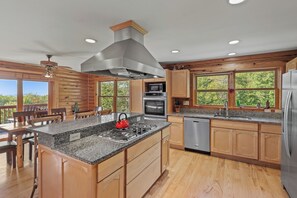 Cabin, Multiple Beds, Hot Tub, Mountain View (Sugar Bear Lodge) | Private kitchen - Sugar Bear Lodge (Banner Elk)