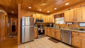 Cabin, Multiple Beds, Hot Tub, Mountain View (A Bears Hill) | Private kitchen | Coffee/tea maker - A Bears Hill (Boone)