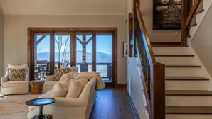 House, Multiple Beds, Hot Tub, Mountain View (SkyFall at Eagles Nest) | Living area | Fireplace - SkyFall at Eagles Nest (Boone)