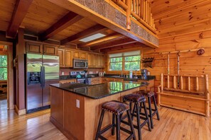Cabin, Multiple Beds, Hot Tub, Mountain View (Azalea Hill) | Private kitchen - Azalea Hill (Boone)