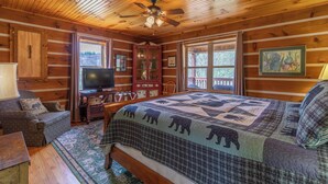 Cabin, Multiple Beds, Hot Tub, Mountain View (Andrews River Haven) | 3 bedrooms, individually decorated, individually furnished, bed sheets - Andrews River Haven (Fleetwood)