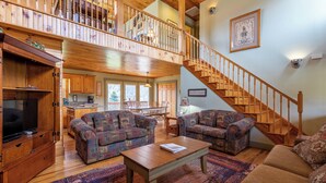 Cabin, Multiple Beds, Hot Tub, Mountain View (Andrews River Haven) | Living area - Andrews River Haven (Fleetwood)