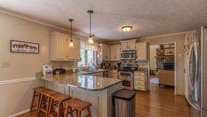 House, Multiple Beds, Hot Tub, Mountain View (A Slice of Seven) | Private kitchen | Coffee/tea maker - A Slice of Seven (Banner Elk)