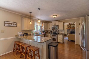 House, Multiple Beds, Hot Tub, Mountain View (A Slice of Seven) | Private kitchen | Coffee/tea maker - A Slice of Seven (Banner Elk)