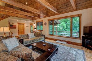 House, Multiple Beds, Hot Tub, Mountain View (The Guf) | Living area - The Guf (Sugar Grove)