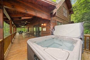 Cabin, Multiple Beds, Hot Tub, Mountain View (Log Heaven) | Terrace/patio - Log Heaven (Banner Elk)