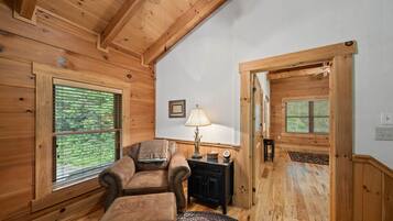 Kabin, Beberapa Tempat Tidur, hot tub, pemandangan gunung (Log Heaven) | Interior