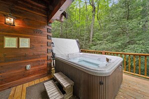 Cabin, Multiple Beds, Hot Tub, Mountain View (Log Heaven) | Terrace/patio - Log Heaven (Banner Elk)