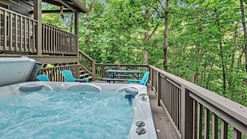 Cabin, Multiple Beds, Hot Tub, Mountain View (Among The Trees) | Terrace/patio