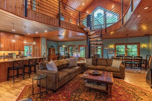 Cabin, Multiple Beds, Hot Tub, Mountain View (A River Mist Too) | Interior - A River Mist Too (Sugar Grove)