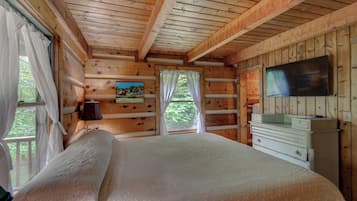 Cabin, Multiple Beds, Hot Tub, Mountain View (Hidden Creek Cabin) | 2 bedrooms, individually decorated, individually furnished, bed sheets
