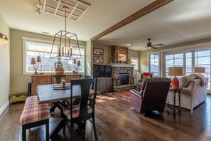 Condo, Multiple Beds, Patio, Mountain View (Craig 201 Jurassic) | Living area | Fireplace - Craig 201 Jurassic (Lenoir)