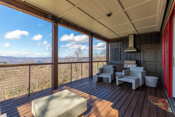 Condo, varias camas, patio, vista a la montaña (Craig 201 Jurassic) | Terraza o patio