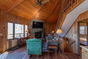 House, Multiple Beds, Hot Tub, Mountain View (Vista 360) | Living area - Vista 360 (Banner Elk)