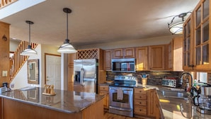 House, Multiple Beds, Patio, Mountain View (Great Escape at Yonahlossee) | Private kitchen | Coffee/tea maker - Great Escape at Yonahlossee (Boone)