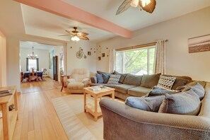 House (3 Bedrooms) | Front of property - Near Saugatuck Dunes: Pet-friendly Home w/ Grill (Fennville)