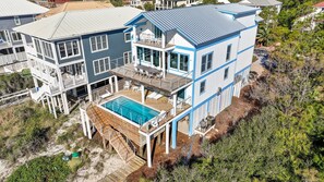 Exterior - Bluebell: Exclusive Plantation Location, Beachfront, Priv. Pool, Pet Friendly! (St. George Island)