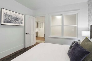 3 bedrooms, desk, iron/ironing board, travel crib - Contemporary Condo | Downtown Savannah (Savannah)