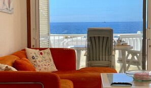 Living area - Ocean Front Apartment Los Gigantes, near Marina and Beach (Acantilados de Los Gigantes)