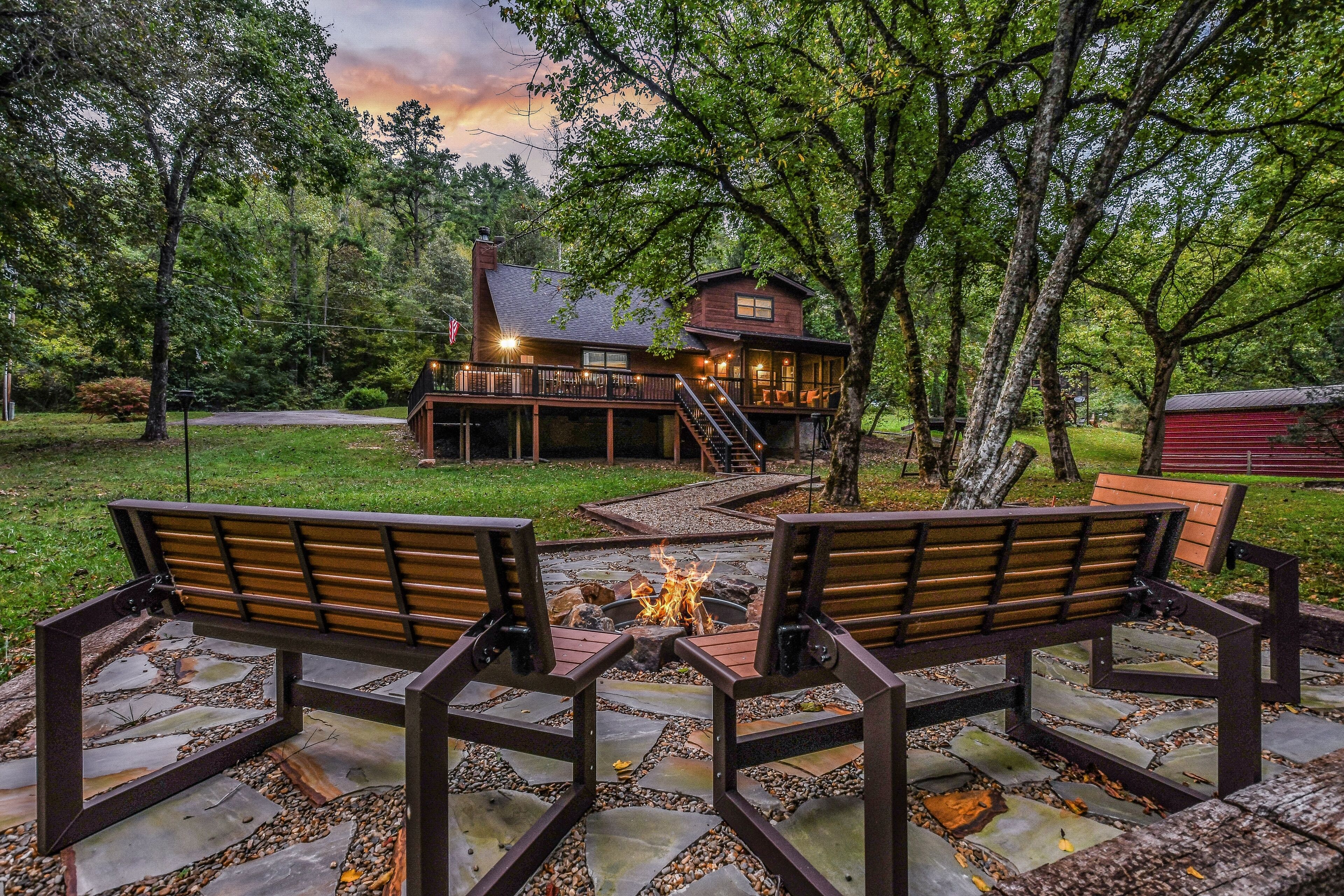 Ferienhütte, 3 Schlafzimmer | Kamin