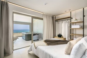 4 chambres, coffres-forts dans les chambres, bureau