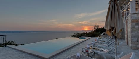 A heated pool