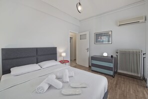 1 bedroom, iron/ironing board, WiFi, bed sheets - Alemar Quiet Kallithea Retreat with AC, Wifi (Kalithea)