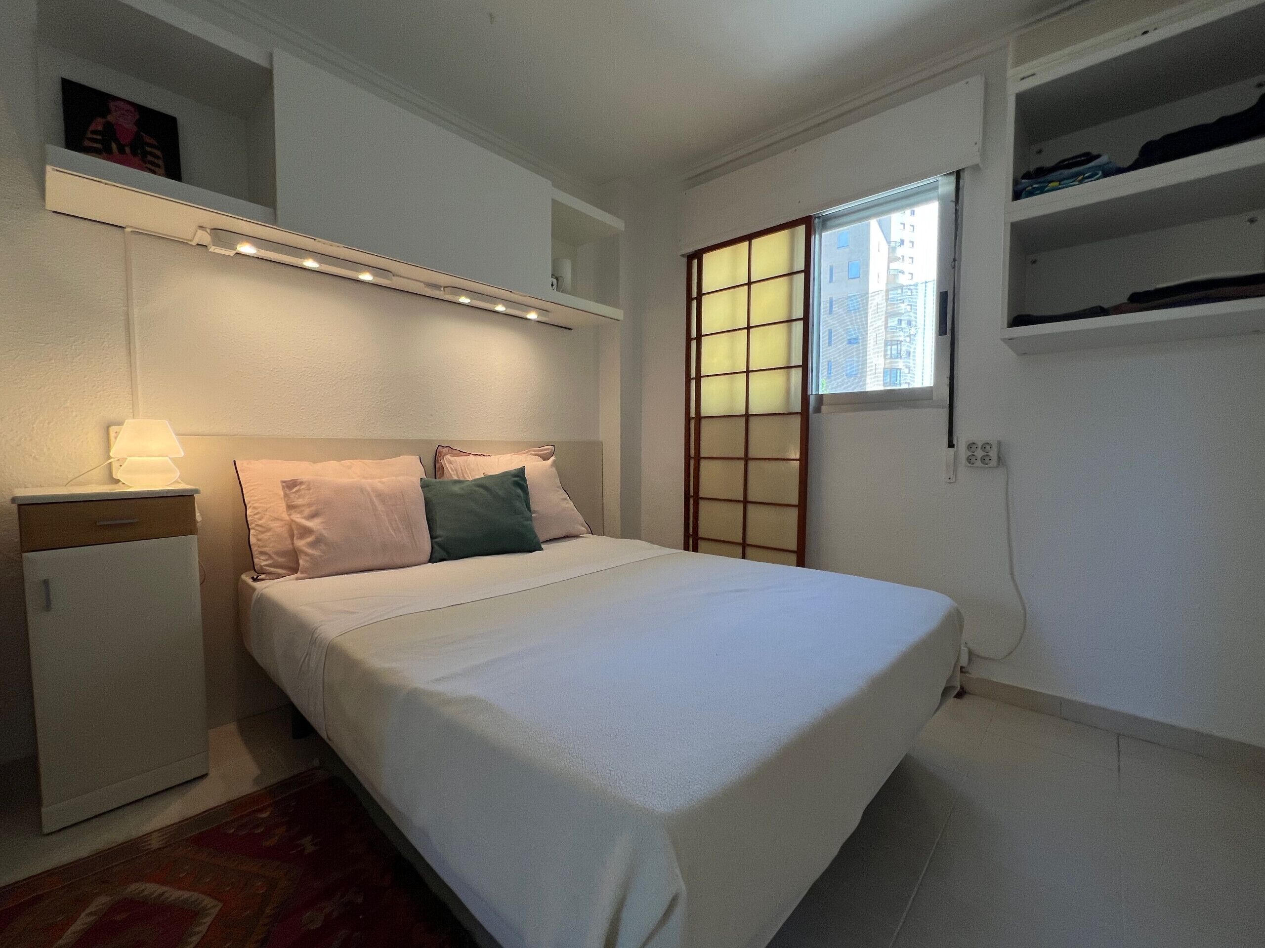 1 bedroom, iron/ironing board, bed sheets