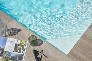 A heated pool