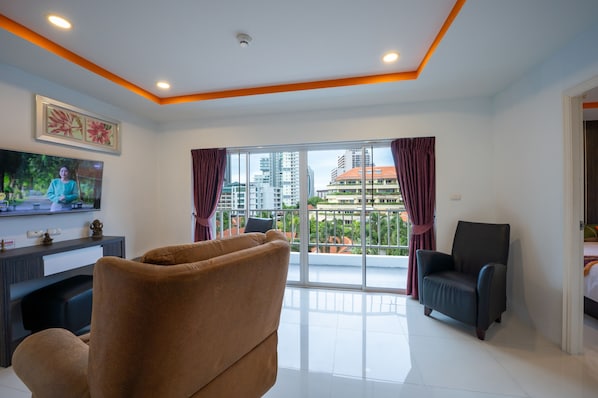 Appartement, 2 chambres | Coffres-forts dans les chambres, Wi-Fi gratuit, draps fournis